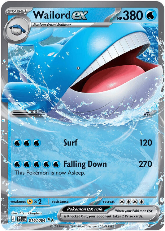 Image for Wailord ex (016/084) - Pokemon