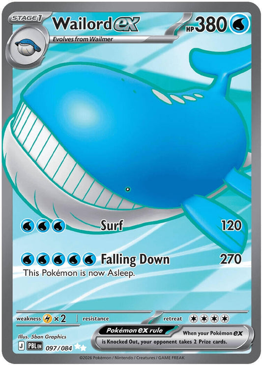 Image for Wailord ex (097/084) - Pokemon