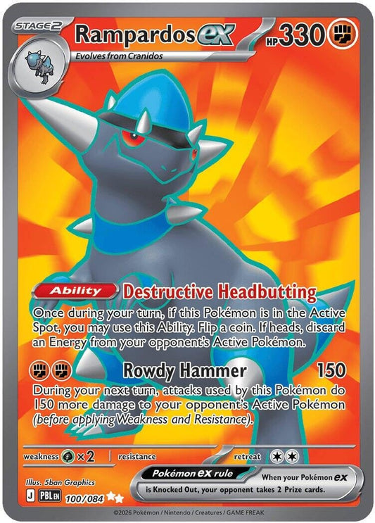 Image for Rampardos ex (100/084) - Pokemon