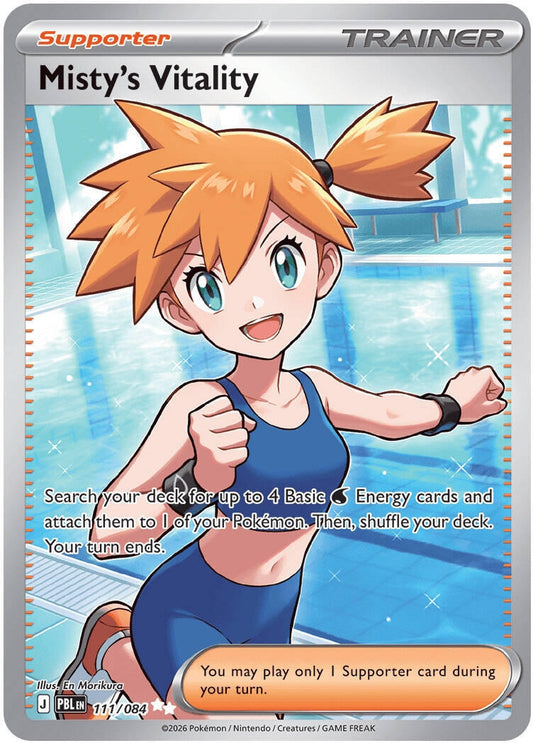 Image for Misty's Vitality (111/084) - Pokemon