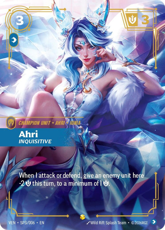 Image for Ahri, Inquisitive (SP3/006) - Riftbound: League of Legends Trading Card Game