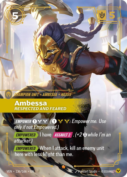 Image for Ambessa, Respected and Feared (136/166) - Riftbound: League of Legends Trading Card Game