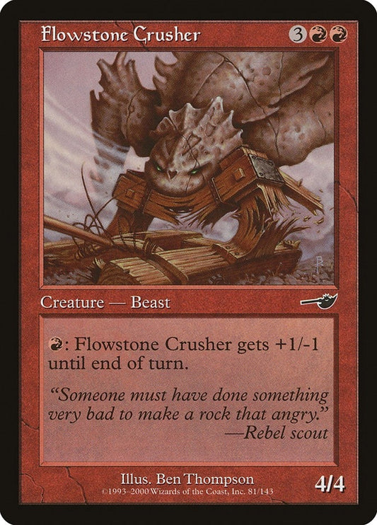 Image for Flowstone Crusher (81) - Magic: The Gathering