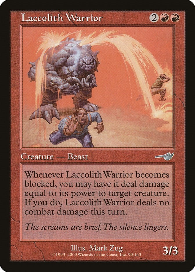 Image for Laccolith Warrior (90) - Magic: The Gathering