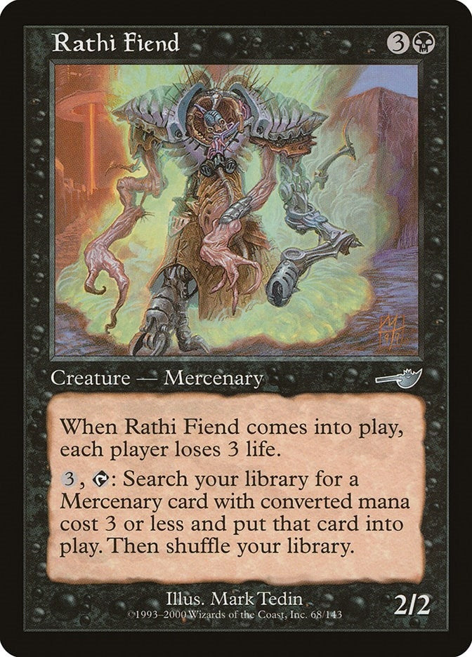 Image for Rathi Fiend (68) - Magic: The Gathering