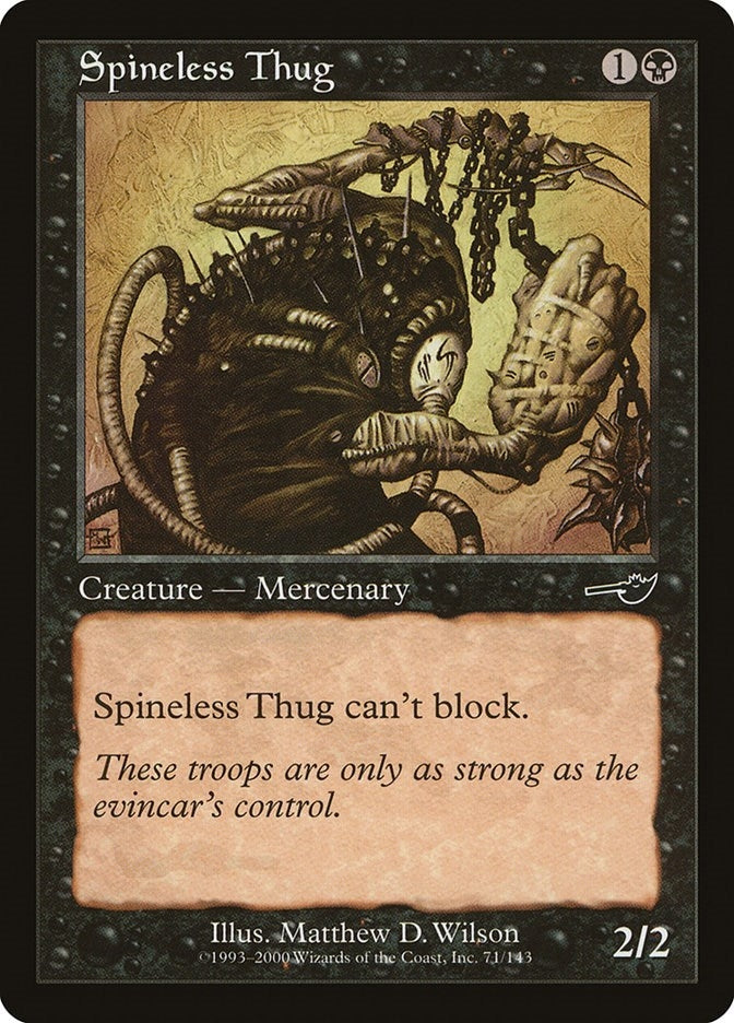 Image for Spineless Thug (71) - Magic: The Gathering