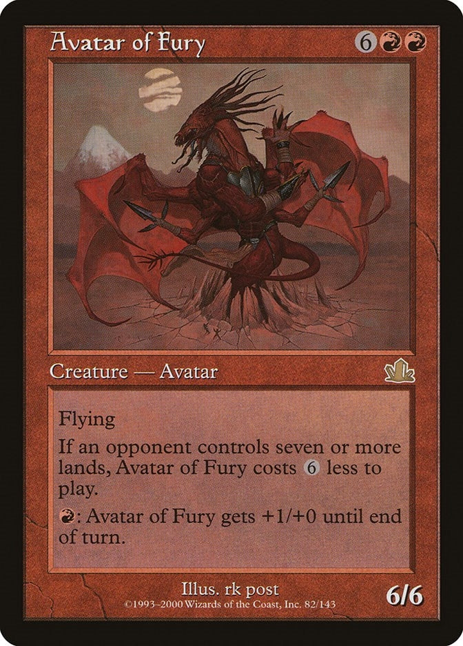 Image for Avatar of Fury (82) - Magic: The Gathering