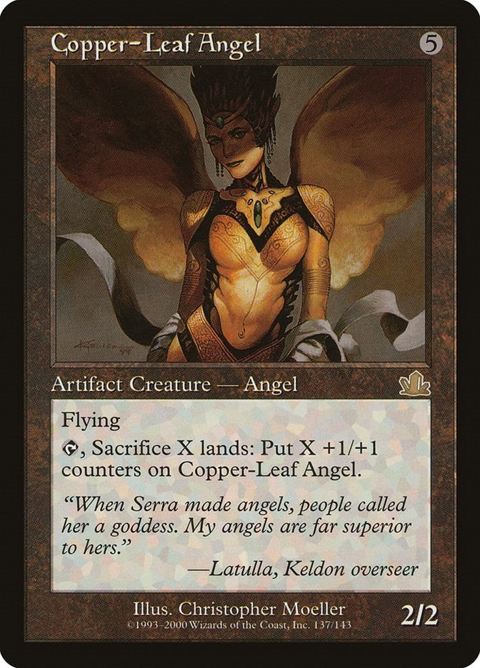 Image for Copper-Leaf Angel (137) - Magic: The Gathering