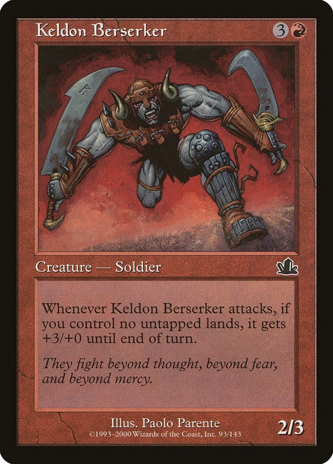 Image for Keldon Berserker (93) - Magic: The Gathering