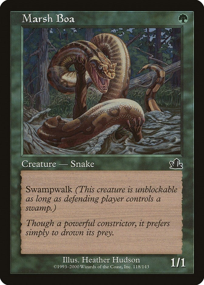 Image for Marsh Boa (118) - Magic: The Gathering