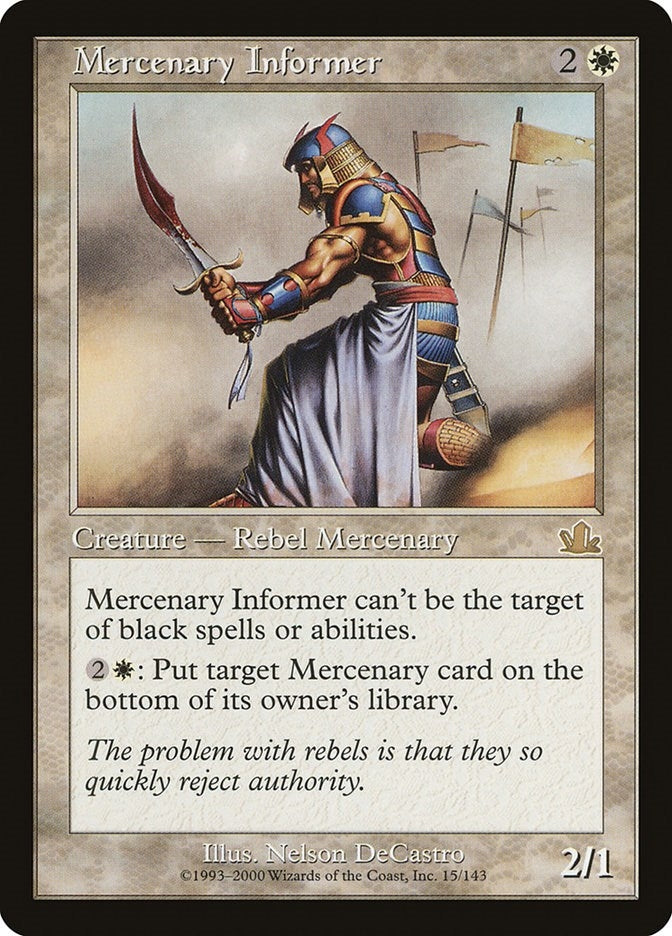 Image for Mercenary Informer (15) - Magic: The Gathering