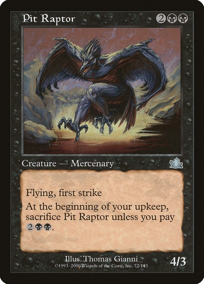 Image for Pit Raptor (72) - Magic: The Gathering