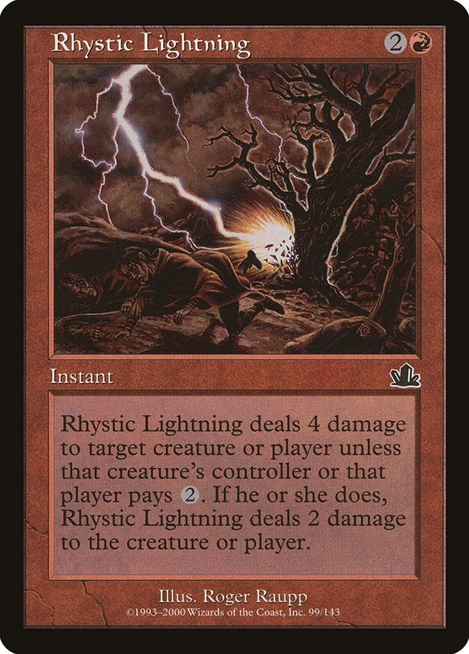 Image for Rhystic Lightning (99) - Magic: The Gathering