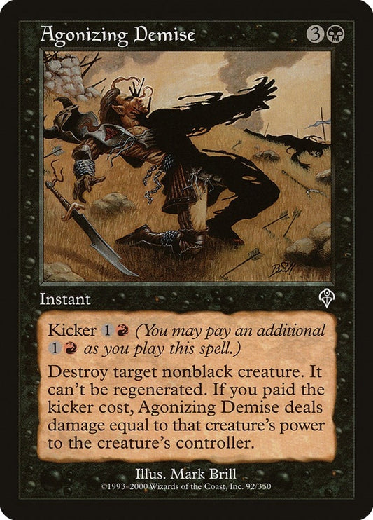 Image for Agonizing Demise (92) - Magic: The Gathering