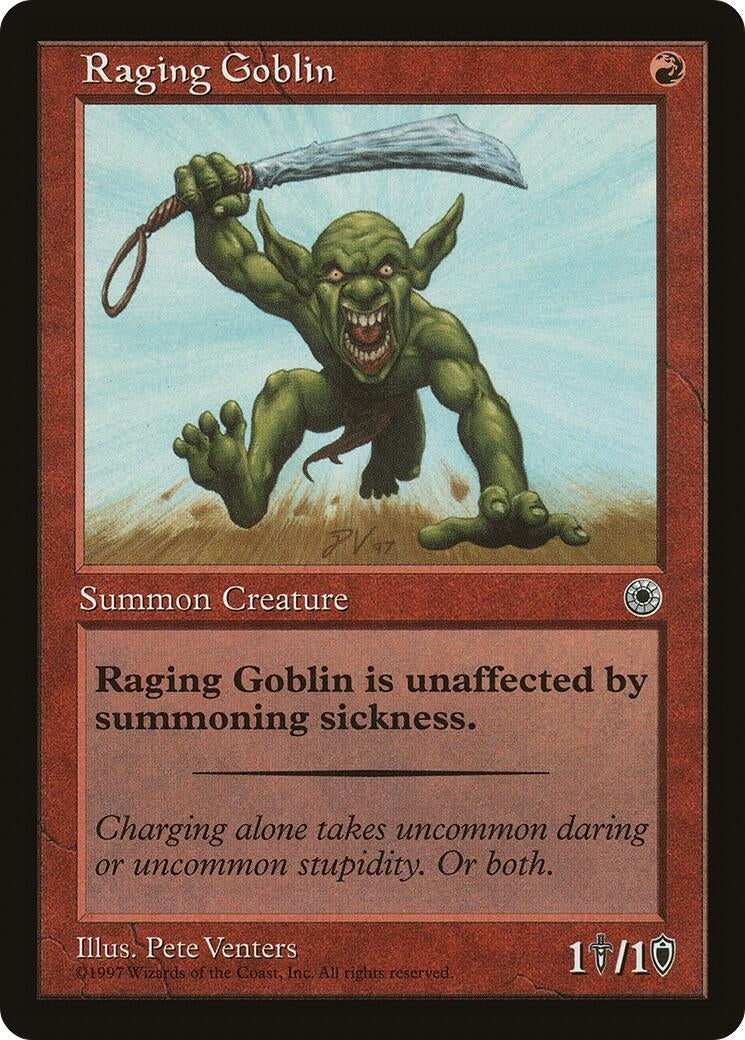Image for Raging Goblin (Flavor Text) - Magic: The Gathering