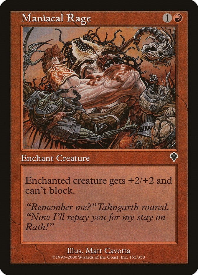 Image for Maniacal Rage (155) - Magic: The Gathering