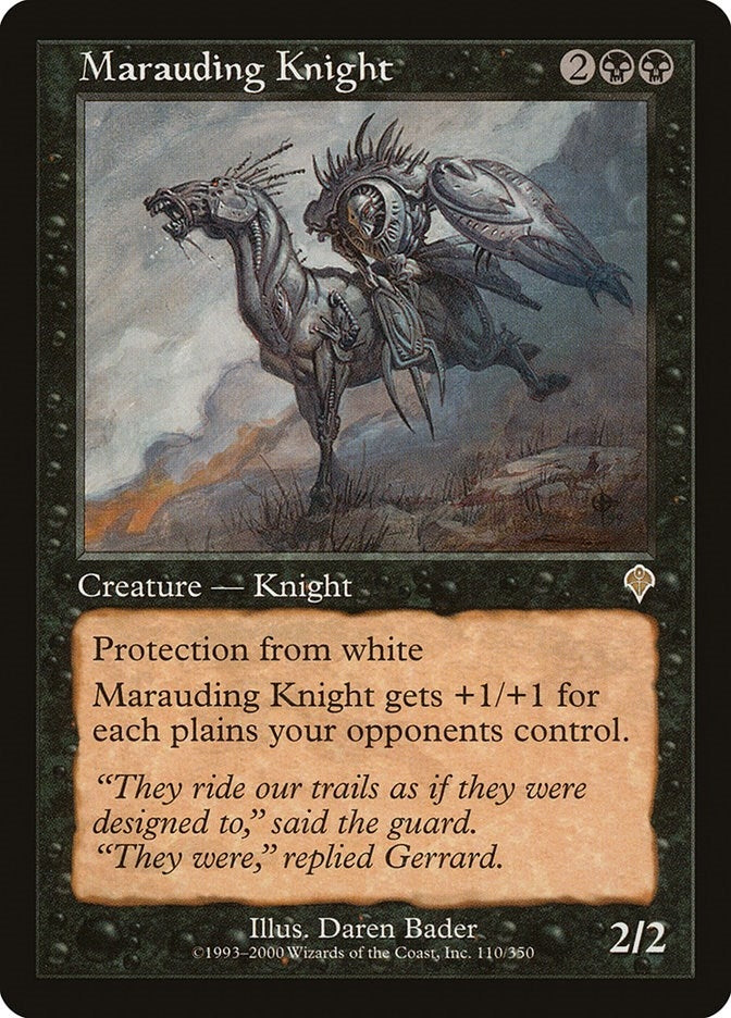 Image for Marauding Knight (110) - Magic: The Gathering