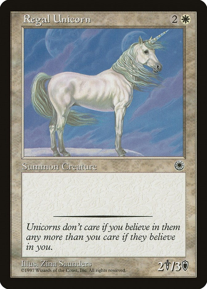 Image for Regal Unicorn - Magic: The Gathering