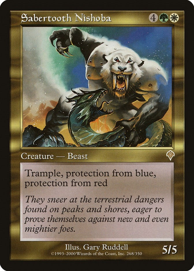 Image for Sabertooth Nishoba (268) - Magic: The Gathering