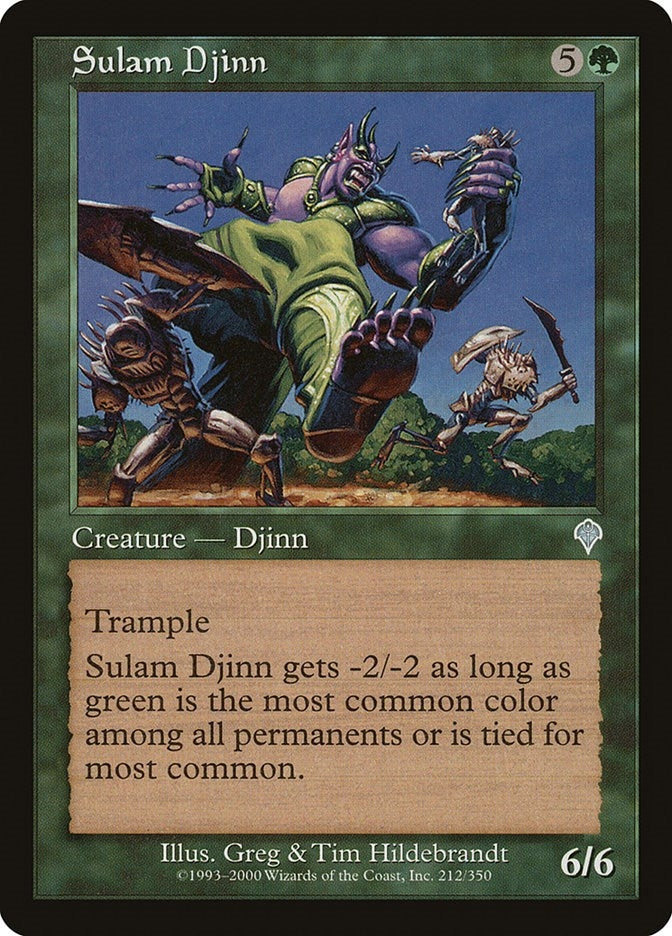 Image for Sulam Djinn (212) - Magic: The Gathering
