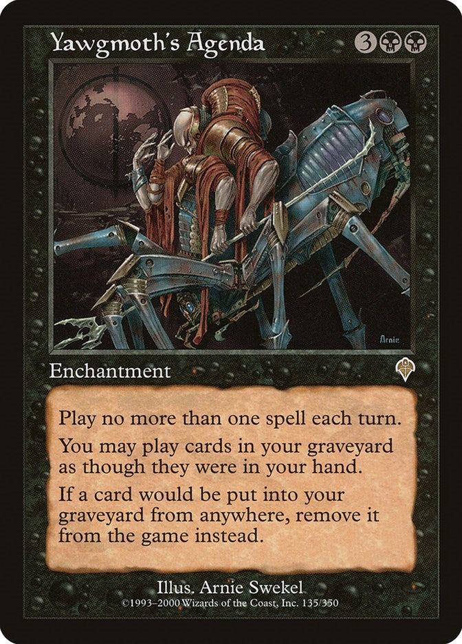 Image for Yawgmoth's Agenda (135) - Magic: The Gathering