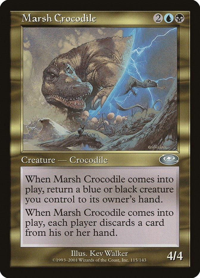 Image for Marsh Crocodile (115) - Magic: The Gathering