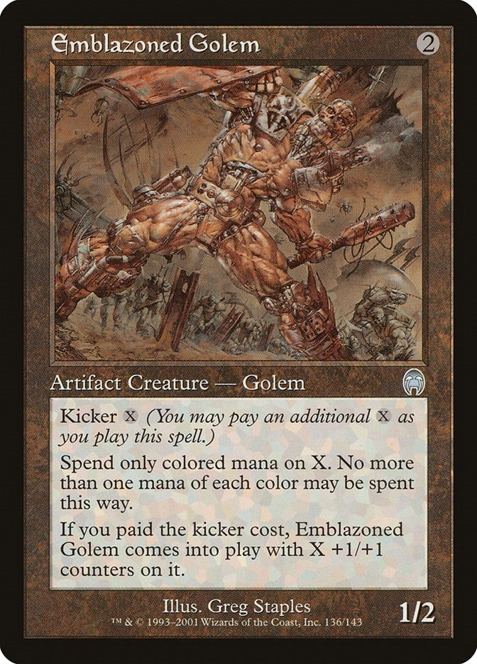 Image for Emblazoned Golem (136) - Magic: The Gathering