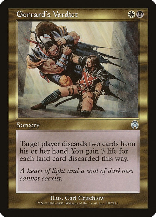Image for Gerrard's Verdict (102) - Magic: The Gathering