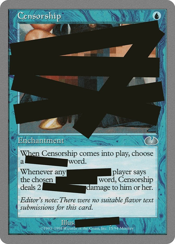 Image for Censorship (15) - Magic: The Gathering