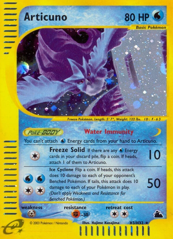 Image for Articuno (H3) (H03/H32) - Pokemon