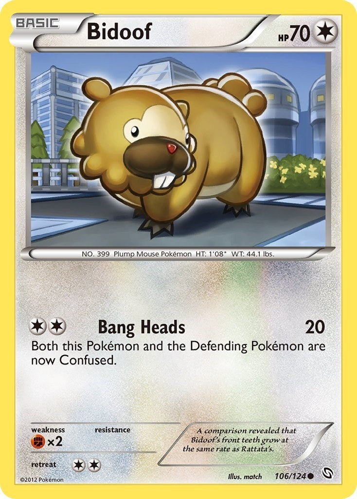 Image for Bidoof (106/124) - Pokemon