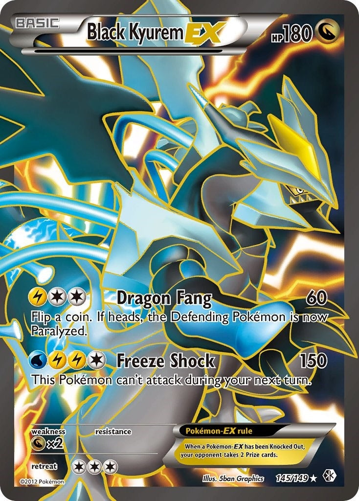 Image for Black Kyurem EX (145 Full Art) (145/149) - Pokemon