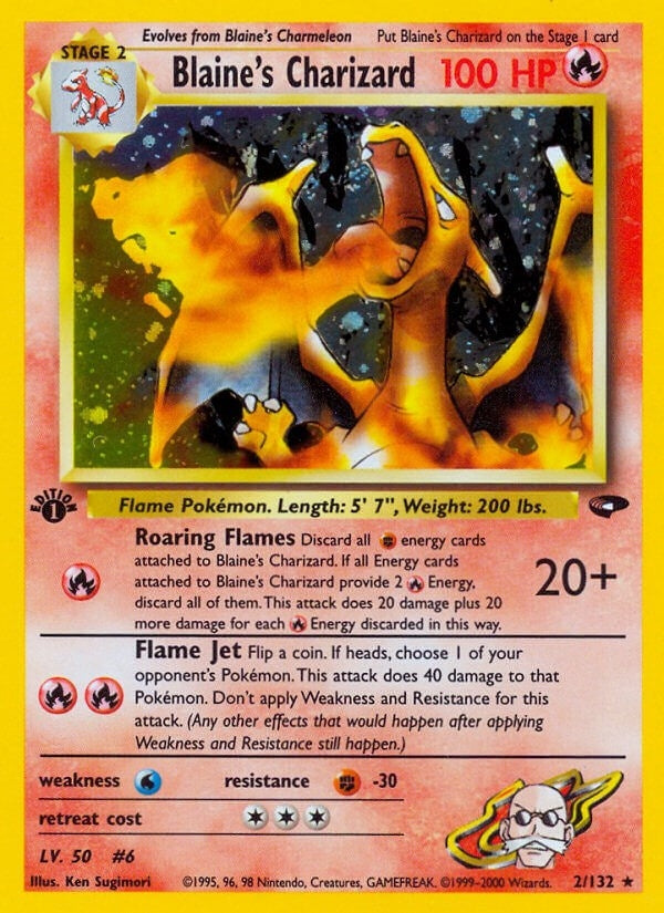 Image for Blaine's Charizard (002/132) - Pokemon