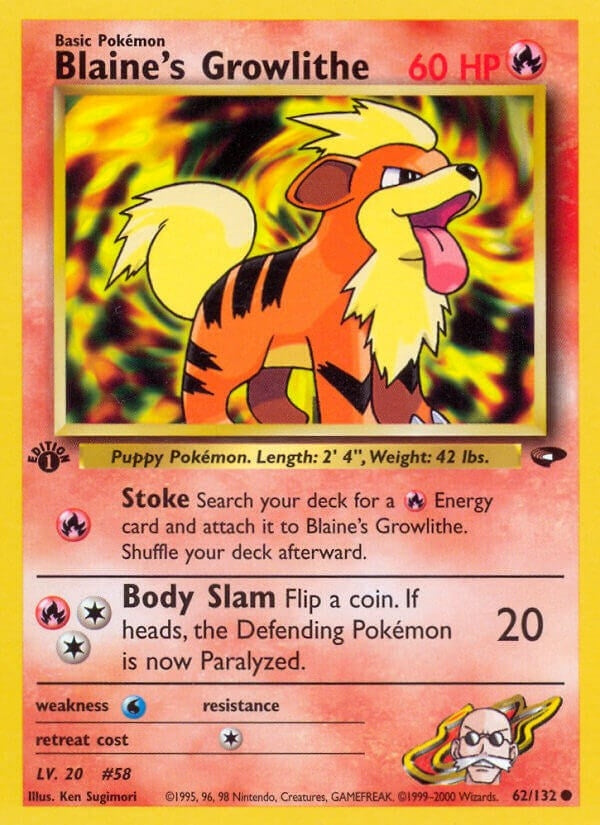 Image for Blaine's Growlithe (062/132) - Pokemon