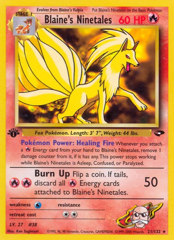 Image for Blaine's Ninetales (021/132) - Pokemon