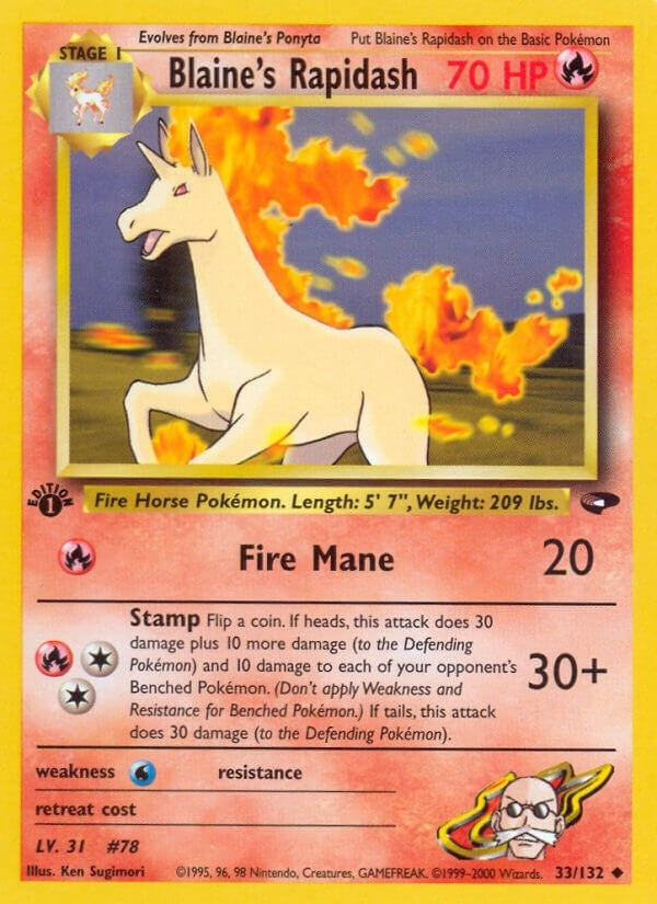Image for Blaine's Rapidash (033/132) - Pokemon