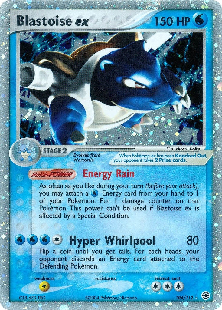 Image for Blastoise ex (104/112) - Pokemon