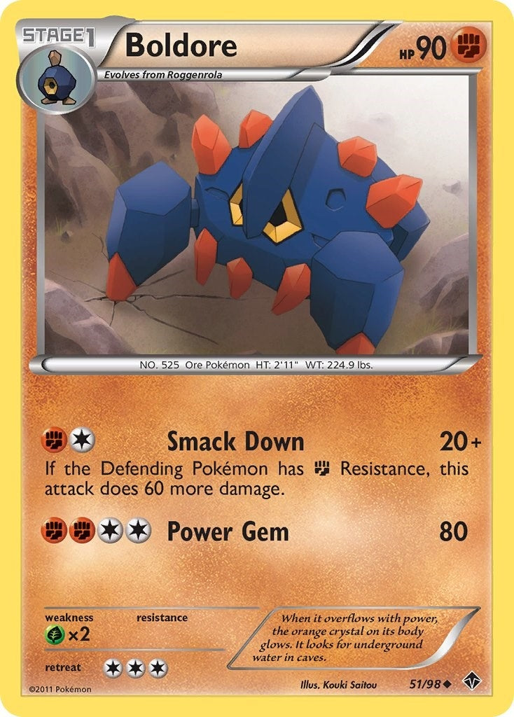 Image for Boldore (51) (51/98) - Pokemon
