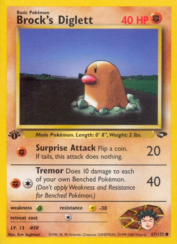 Image for Brock's Diglett (067/132) - Pokemon