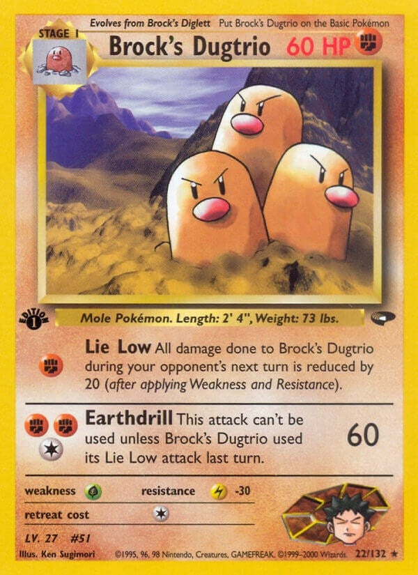 Image for Brock's Dugtrio (022/132) - Pokemon