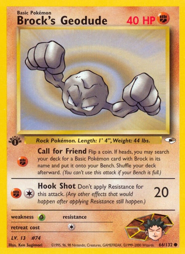 Image for Brock's Geodude (66) (066/132) - Pokemon