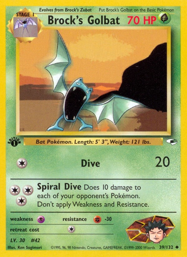 Image for Brock's Golbat (039/132) - Pokemon