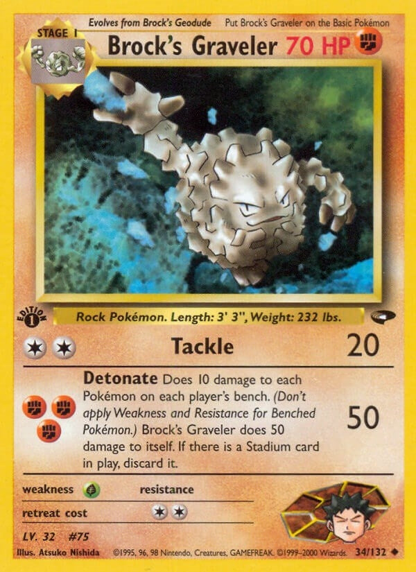 Image for Brock's Graveler (034/132) - Pokemon
