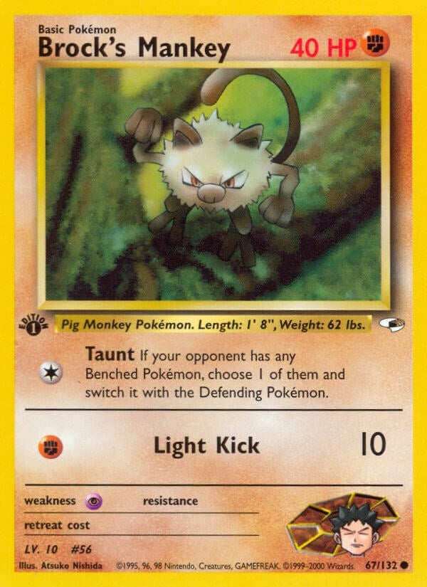 Image for Brock's Mankey (67) (067/132) - Pokemon