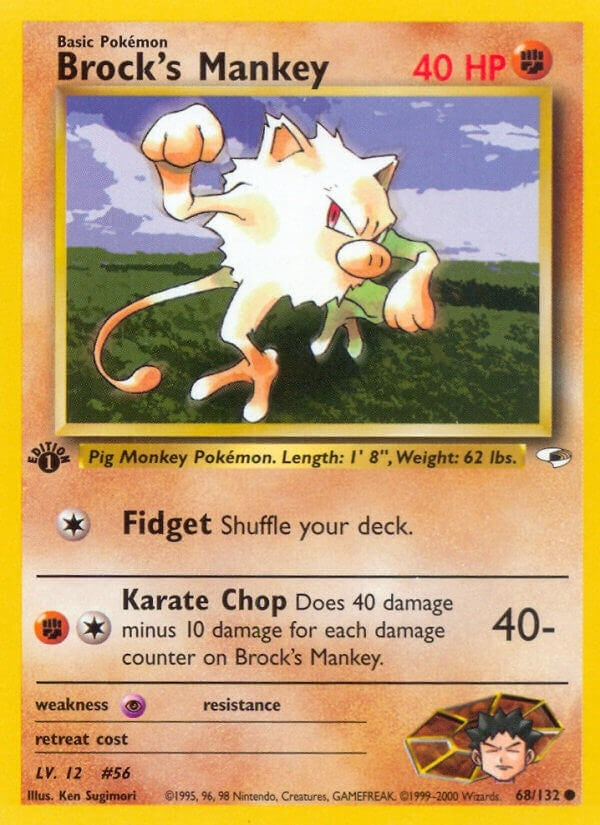 Image for Brock's Mankey (68) (068/132) - Pokemon