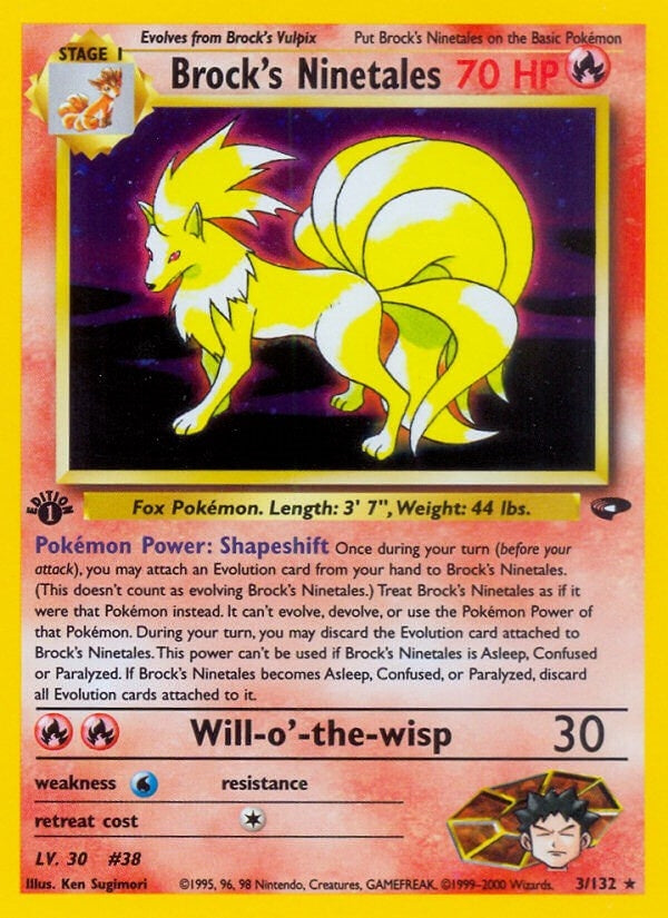 Image for Brock's Ninetales (003/132) - Pokemon