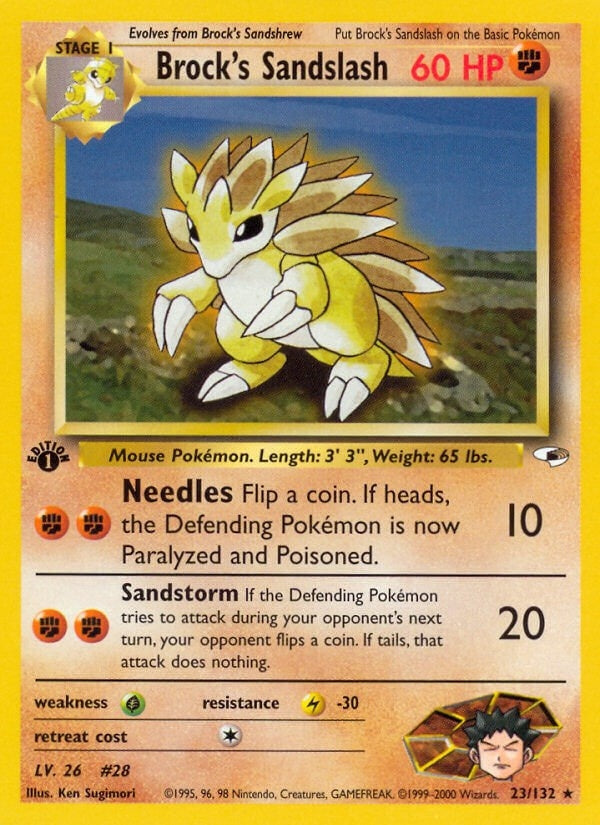Image for Brock's Sandslash (023/132) - Pokemon