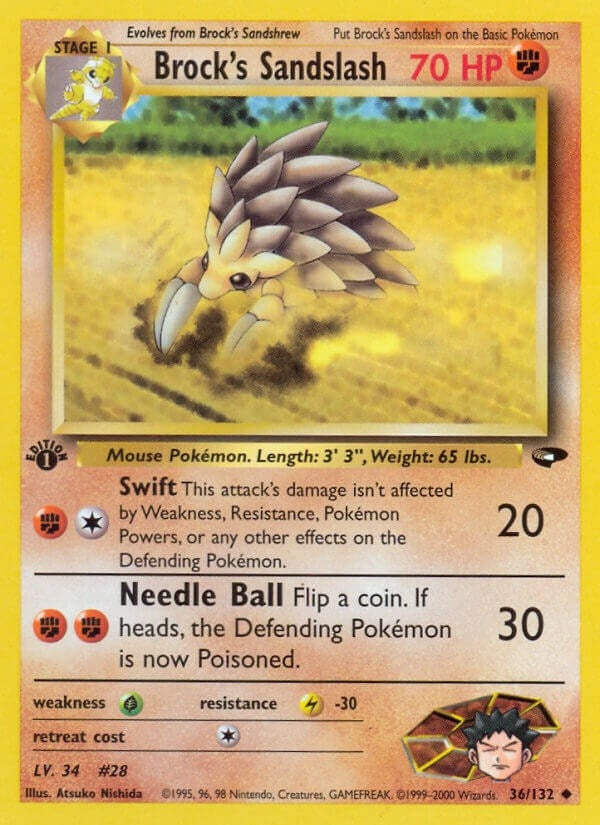 Image for Brock's Sandslash (036/132) - Pokemon