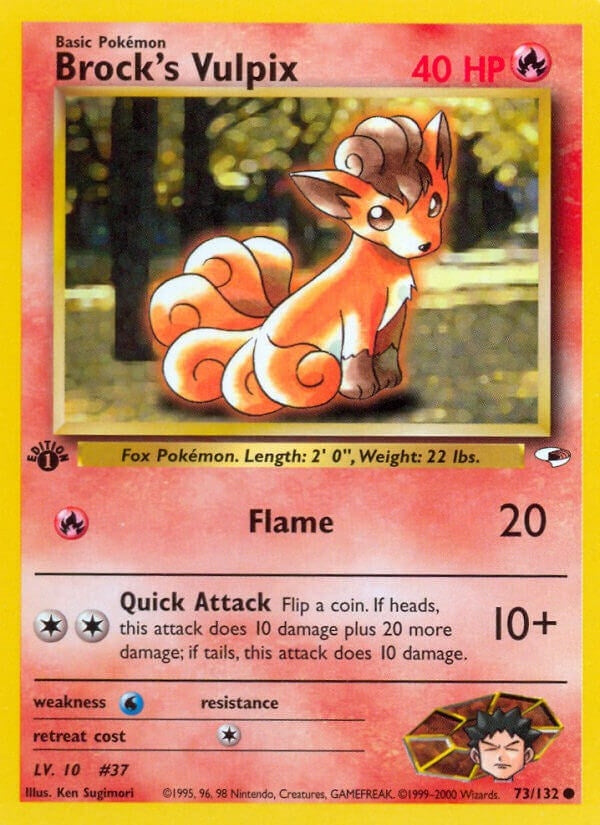 Image for Brock's Vulpix (073/132) - Pokemon