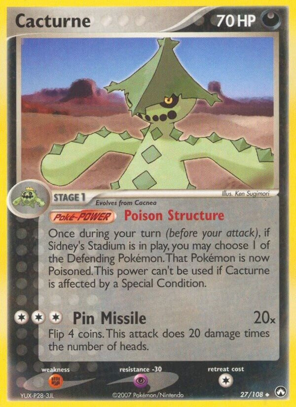 Image for Cacturne (27/108) - Pokemon